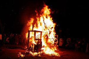 The carnival burn down.
